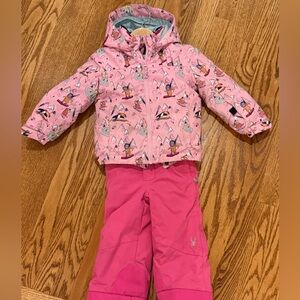 3T Pink ski jacket (Roxy) and ski pants (spyder)